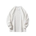 thumbnail image 3 of RXIRUCGD Man Solid Color Rhomboid Design Long Sleeve Hoodie, White, Size: 2XL, 3 of 8