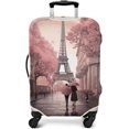 thumbnail image 3 of Travel Luggage Cover Suitcase Protector Fits 18-32 Inch Luggage Wheel Covers Patterned Travel Related Items Flower Luggage Protector Elastic Luggage Anti-scratch Suitcase Cover M, 3 of 5