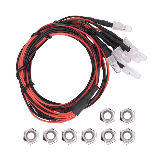 8PCS 5mm Phares, Lumières Led pour Modèle de Dérive Luces Led RC Accessoire Radiocontrol Voiture 7