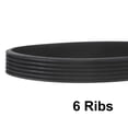 thumbnail image 3 of 2 Pack 580J6 PJ V-Ribbed Belt 6 Ribs 58" Length x 0.55" Width x 0.14" Height, EPDM Rubber Micro V Belt, 3 of 5