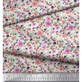 thumbnail image 4 of Soimoi Polyester Crepe Fabric Leaves & Floral Artistic Print Sewing Fabric Yard 52 Inch Wide, 4 of 4