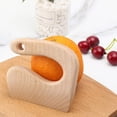 thumbnail image 2 of Classic Kitchen Accessories, Wooden Children's Cooking Set with Blunt Edges for Easy Vegetable and Fruit Cutting Unleash Fun In Play Kitchen Role Play, 2 of 4
