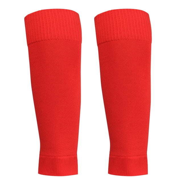 1 Paire Chaussettes Protège-Tibia Hommes Femmes Chaussettes de Soccer Tibia Soccer Manches Mi-Mollet