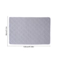 thumbnail image 3 of Grey Waterproof Washable Bed Pad Incontinence Protection For Elderly Kids Menstrual Care Reusable Mattress Cover Size 47.24X31.50 Inches, 3 of 6