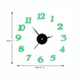 thumbnail image 3 of Agiferg DIY Luminous Stereo Digital Wall Clock Creative Wall Sticker Clock Living Room Decoration Clock, 3 of 6