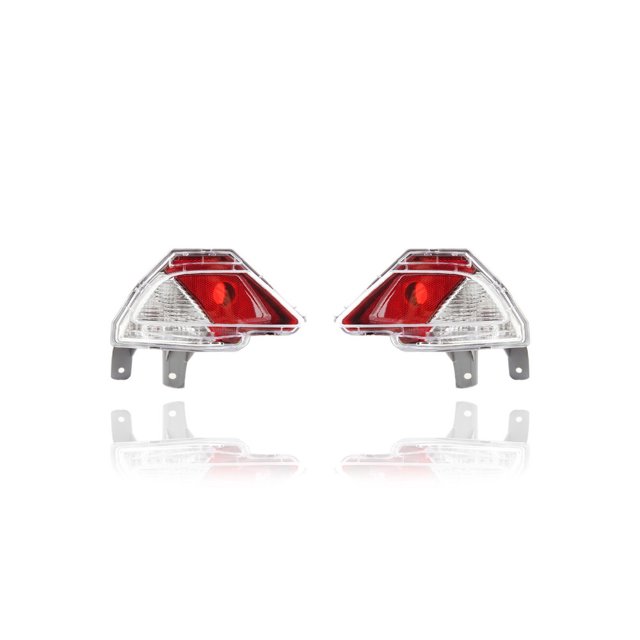 Back Up Light Assembly - DEPO Compatible/Replacement for '16-18 Toyota RAV4/Hybrid (North American Built) - Lower On Rear Bumper - Pair, Left Driver + Right Passenger Set - 814800R040, 814900R040 CAPA