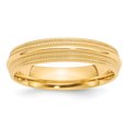 thumbnail image 1 of 14KY 5mm Double Milgrain Comfort Fit Band Size 10.5 Size 10.5, 1 of 4