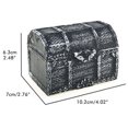thumbnail image 2 of Retro Pirate Treasure Chests Collection Box,  Paint, Portable And Durable, Kids Toy Storage For Gifts And Prizes, 2 of 8