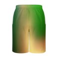 thumbnail image 4 of Cameland Large Size Shorts Men, Gradient Drawstring Elastic Waist Shorts Summer Casual Beach Quick Dry Shorts, 4 of 5