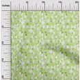 thumbnail image 1 of oneOone Viscose Jersey Light Green Fabric Texture & Triangle Geometric Craft Projects Decor Fabric Printed By The Yard 60 Inch Wide, 1 of 5