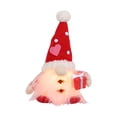 thumbnail image 1 of Valentines Day Rudolf Faceless Doll Gift Decoration Doll Valentines Day Fabric Dwarf Embracing Heart, 1 of 3