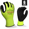 thumbnail image 1 of LINCONSON Safety Performance Series Construction Mechanics Work Gloves (Medium, Green - 6 Pack), 1 of 4