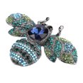 thumbnail image 3 of Vintage Brooch, Bee Shape Beautiful Attractive Brooch Jewelry  For Parties Blue, 3 of 8