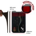 thumbnail image 2 of Gecko Travel Tech Phone Wallet - Stick On Card Holder Wallet for Cell Phones - Adhesive Card Pocket - BLACK WHITE, 2 of 5