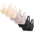 thumbnail image 1 of Timegard Front Closure Bras for Women 6pc Wireless Full Support Breathable Comfy Everyday Thin Bras, 1 of 5