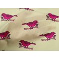 thumbnail image 4 of oneOone Organic Cotton Voile Fabric Branch & Bird Block Print Fabric BTY 42 Inch Wide, 4 of 4