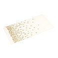 thumbnail image 3 of LINMOUA White Plastic Tablecloths 54 x 108 Inch, Disposable Table Cloths Rectangle Party Table Covers, Gold Trim, 3 of 8