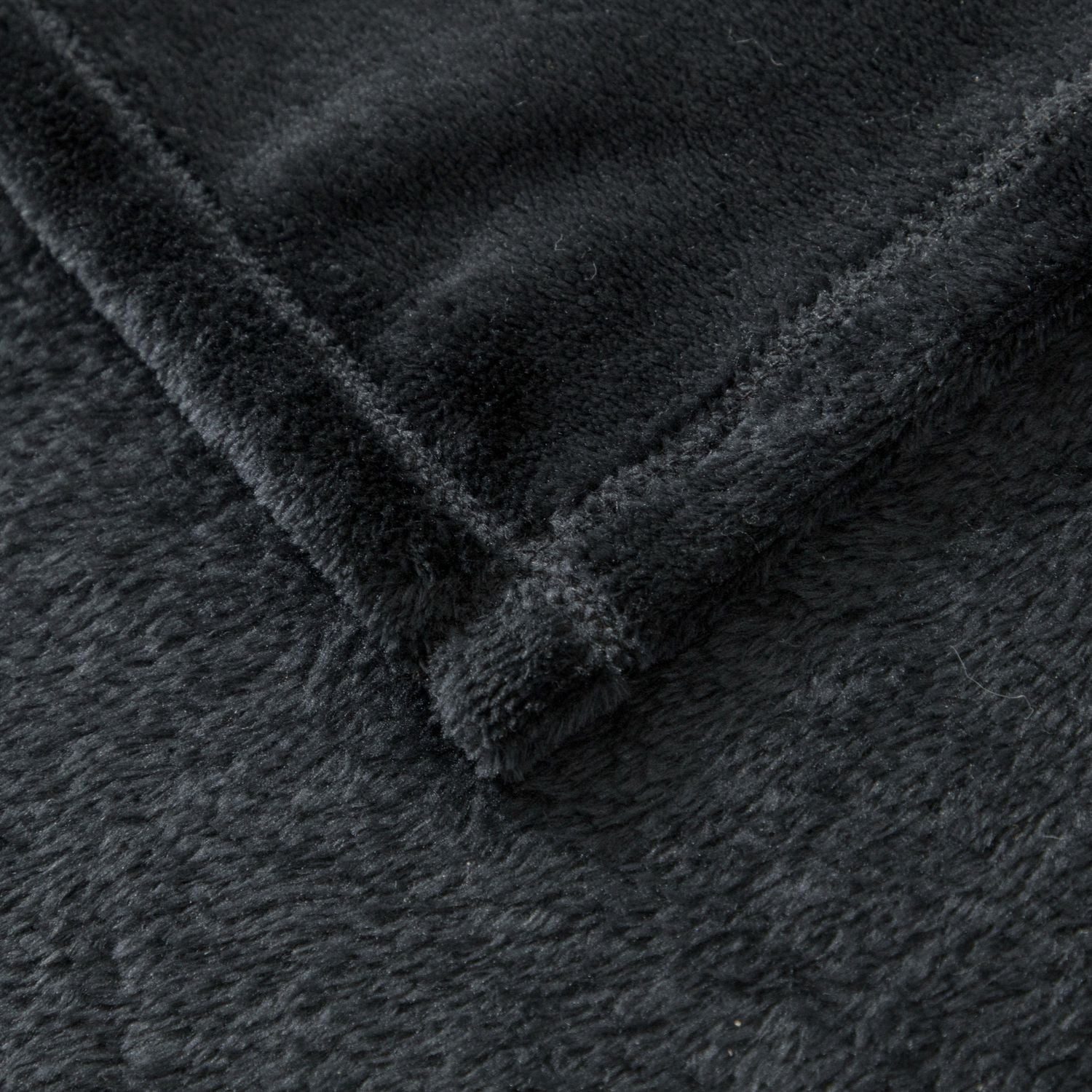 Mainstays Plush Throw Blanket Black