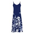 thumbnail image 5 of Ovzne Robes Grande Taille pour Femmes aux Formes Robe de Plage Robes d'Été pour Femmes Imprimé Sans Manches Col Rond Robe Décontractée Longues Robes Robe d'Été Imprimée Liquidation, 5 of 5
