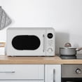thumbnail image 4 of Magic Chef 0.7 Cubic Feet 700W Classic Retro Countertop Microwave, White, 4 of 9