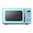 thumbnail image 1 of Galanz Retro Countertop Microwave Oven with Auto Cook & Reheat, Defrost, Quick Start Functions, Easy Clean with Glass Turntable, 0.7 cu ft Blue, 1 of 6