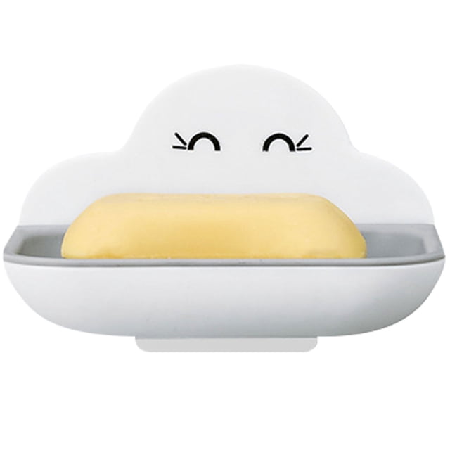 EGNMCR Éponges à Récurer pour Nettoyer Porte-Savon Sans Perçage - Porte-Savon Mural Support de Boîte Maison Cintre