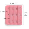 thumbnail image 3 of INSPIRE CHIC Rallonges de Soutien-Gorge pour Femmes à 3 Crochets 3 Rangées Bretelle de Soutien-Gorge Extensible Boucle Crochets Bande de Soutien-Gorge Rose 1, 3 of 5