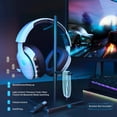 thumbnail image 2 of Ecomoment Casque de Jeu Sans Fil pour PS5, PS4, PC, Switch, Mac avec Bluetooth 5.2, Écouteurs de Jeu USB 2,4 GHz avec Micro à Réduction de Bruit Détachable, Son Stéréo, Mode Filaire 3,5 mm pour Xbox Series, Blanc, 2 of 8
