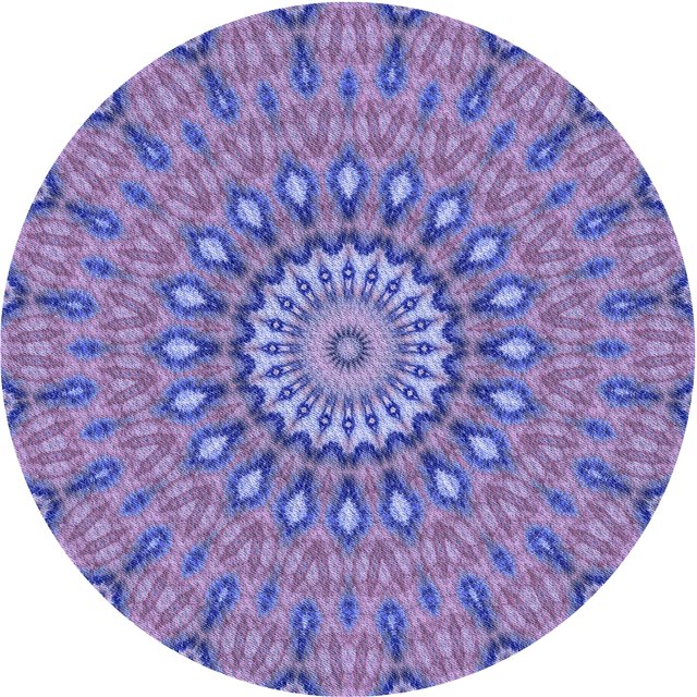 Ahgly Tapis Rond Lavable en Machine Intérieur Transitionnel Bleu Ardoise, 7 Pieds Rond