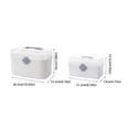 thumbnail image 3 of ZTTD Home First Aid Box and Travel Medicine Storage Box, Plastic Medicine Kit Case Container Empty, Medical Box with Lock Lid & Handle, Emergency Supplies Organizer for Family and Traveling, 3 of 6