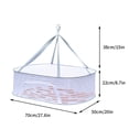 thumbnail image 2 of Amzcrzy Foldable Drying Net Flat Clothes Drying Rack - Foldable Mesh Clothes Flat Drying Rack, Underwear Drying Cage Dorm Room Essentials Home Improvement Birthday Gifts for Men Home Organization, 2 of 3