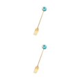 thumbnail image 4 of Transemion 1/2/3/5 Cartoon Adorable Restaurant Hotel Tableware Portable Washable Stainless Steel Stirring Mixing Dinnerware Cake Flatware Donut Fork Blue 2PCS, 4 of 6