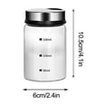 thumbnail image 2 of Pepper Shakers With Adjustable Outlet Holes Clear Glass Shaker Bottles Spice Seasoning Cans For Kitchen Decor, 2 of 3