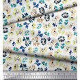 thumbnail image 2 of Soimoi Polyester Crepe Fabric Flower Artistic Printed Craft Fabric by The Yard 52 Inch Wide, 2 of 3