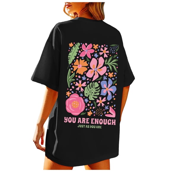 MHFRRA Womens Tshirt T Shirt Beach Oversized Graphic Tees for Women Baggy Shirts Summer Tops Trendy Size XXL