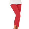 thumbnail image 1 of Ketyyh-chn99 Leggings Évasés Joggers pour Femmes Leggings Plissés Tendon Suspendu Pantalons Crayon pour Femmes Noir Multi Tailles Pantalons Rouge,2TG, 1 of 3