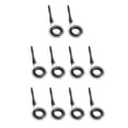 thumbnail image 2 of 10x Stainless Steel Fishing Rod Guides Fishing Rod Tip 6, 2 of 8