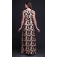 thumbnail image 2 of Bimba Robe Longue Maxi à Imprimé Floral pour Femme, Col Rond, Robe de Soirée - Petit, 2 of 6