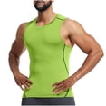 thumbnail image 1 of Yuyuzo Débardeurs d'Entraînement pour Hommes Col Rond Ajusté Séchage Rapide Sans Manches T-Shirts de Musculation, 1 of 6