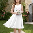 thumbnail image 2 of Yuyuzo Robes Midi d'Été pour Filles Amples Décontractées Sans Manches Mignonnes Ligne A Fluides Robe d'Été avec Poches, 2 of 7