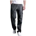thumbnail image 3 of UVEASISHA Pantalon Cargo Tactique Homme Coupe Décontractée Pantalon de Randonnée Cargo de Travail avec Multi-Poches Coton Ripstop Pantalon d'Escalade Léger Soldes de Printemps,Gris,G, 3 of 7