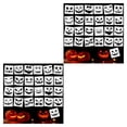 thumbnail image 4 of Youkk 25 Pcs/ensemble Pochoirs d'Halloween pour Dessiner des Visages de Citrouille Divers Modèles Réutilisables Taille Appropriée 2Ensemble, 4 of 6