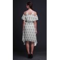 thumbnail image 3 of Bimba Robe Droite à Épaules Dénudées pour Femmes, Style Chic, Imprimé Géométrique Gris, Tunique d'Été - X-Small, 3 of 6