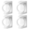 thumbnail image 4 of Dosaele 4 Pcs Home Rod Stands Multipurpose Rack Rings Rods Magnetic Curtain White, 4 of 8
