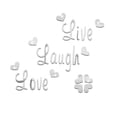 thumbnail image 2 of TIMIFIS Wall Stickers Live Laugh Love Quote Removable Wall Art Stickers Mirror Decal DIY Room Decor B Fall Decorations For HomeFall, 2 of 3