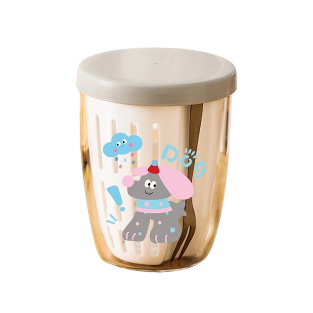Portable Fruit Cup High-value Salad Cup With Fork Spoon Picnic Double-layer Draining Fresh-keeping Box
