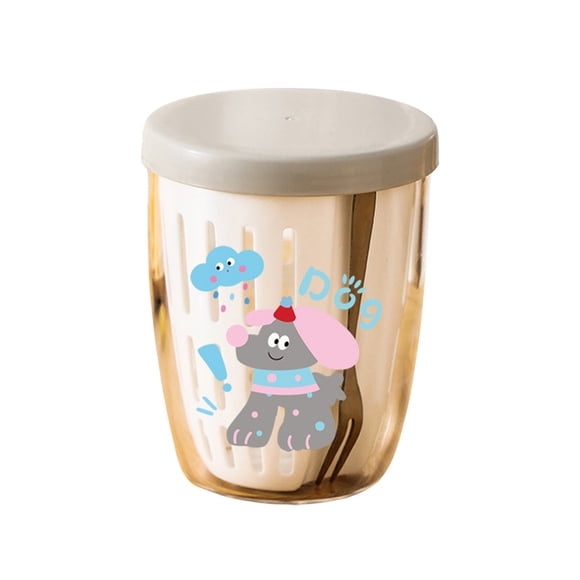 Portable Salad Cup with Fork Spoon | Double-Layer Draining Fresh-Keeping Container | Leak-Proof Lunch Bowl for Fruit, Veggies, and Yogurt | Picnic, Office, and Outdoor Meal Container