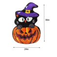 thumbnail image 3 of HANDIED Polyester carpet Cute Pumpkin Fall Halloween Bathroom Mat Microfiber Gothic Halloween Bathroom Rug Non Slip Washable Funny Pumpkin Halloween Shower Bathroom Rug Bathroom Deco, 3 of 4