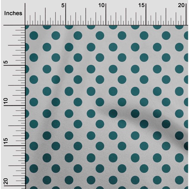 oneOone Polyester Lycra Fabric Polka Dots Decor Fabric Printed BTY 56 Inch Wide