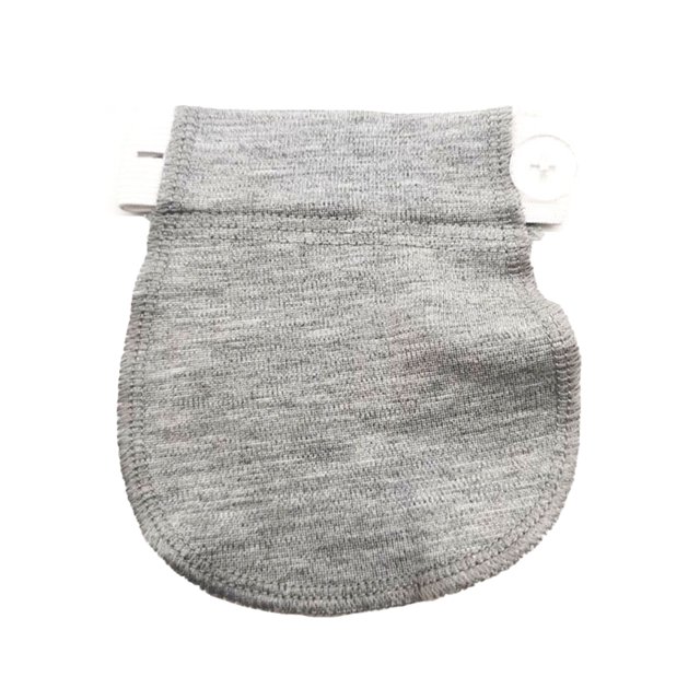 Wweixi Simple Feuilles Rallonge de Chemise Imperméable Haute Qualité Affichage de Différence Accessoires de Jardinage DIY Jeans Accrocheurs Maternité Gris